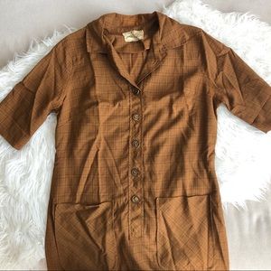 Vintage Military style shirt dress,The arizona cottontail tumbleweed